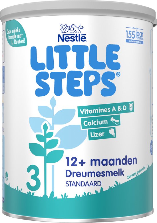 Nestlé Little Steps 3 - Flesvoeding Dreumesmelk standaard - 12+ maanden – 2 x 800g