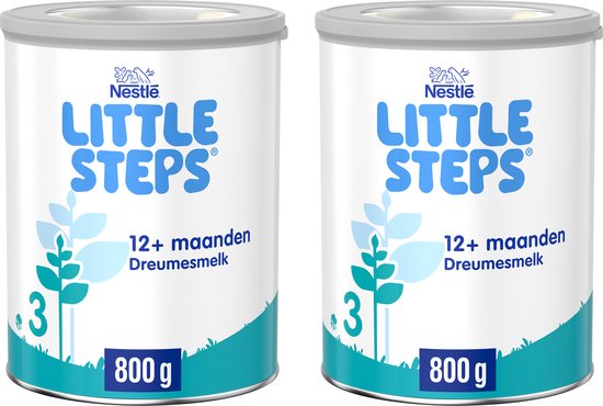 Nestlé Little Steps 3 - Flesvoeding Dreumesmelk Standaard 12+ maanden - 2x800g van NeS