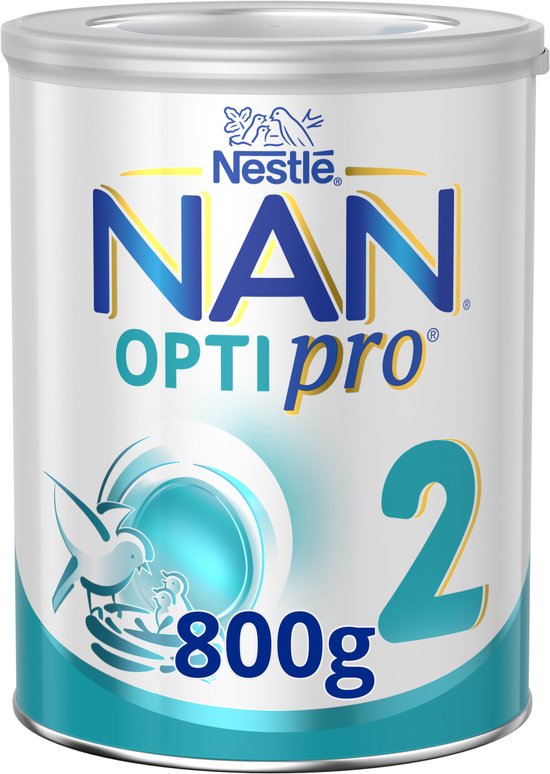 Nestlé NAN OptiPro 2 Babyvoeding - Melkpoeder 2 x 800g - Groeimelk Vanaf 6 Maanden