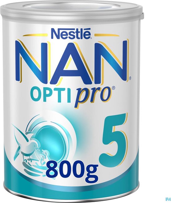 Nestlé NAN OptiPro 5 Groeimelk - 1 x 800g - Vanaf 3 jaar van NeS