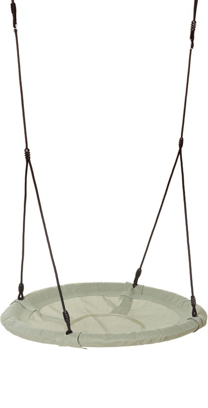 Nestschommel rond Pastelgroen Ø100 cm van Merkloos