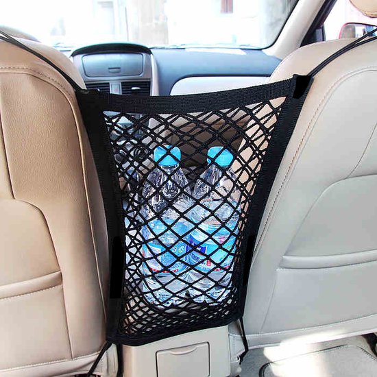 Net voor Autostoel - Zwart - Auto net - Universeel - Autonet - Opberging - Opberg net tas - Organizer van Merkloos