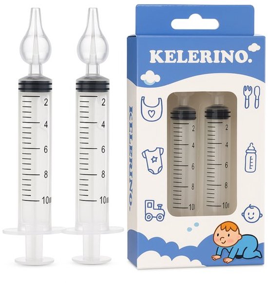 Neus Reiniger Baby - Neusreiniger - Neusspuit - 2 Stuks - KELERINO. van KELERINO