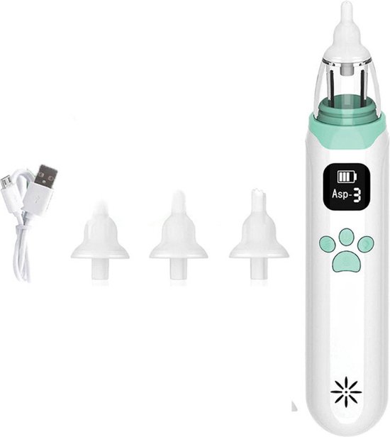 Neusreiniger Baby Elektrisch - Neuszuiger Baby Met Muziek Voor Afleiding - Neusdouche Inclusief Opzetstukken - Neus Douche - Neusspuit Met Anti-terugloop Functie - Verkoudheid van Kaitenmoto.