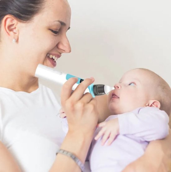 Neusreiniger baby - Elektrische neuszuiger - Draadloos - Neusaspirator - Snoetenpoetser - Neuspeer - Toetenveger van Merkloos