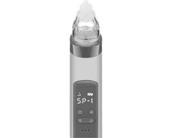 Neusreininger-snoeterpoetser-Baby-elektrische neuszuiger-USB-compatibel-Grijs van DynaBliss