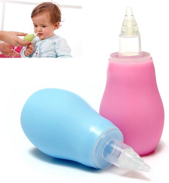 Neuszuiger Roze – Baby Neuszuiger – Neuspompje - Roze van Kleine Dreumes.