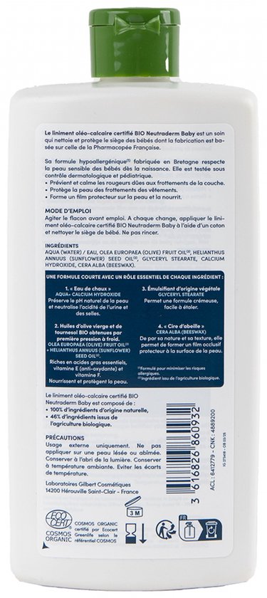 Neutraderm Baby Liniment Oleo-Calcaire Bio 480 ml