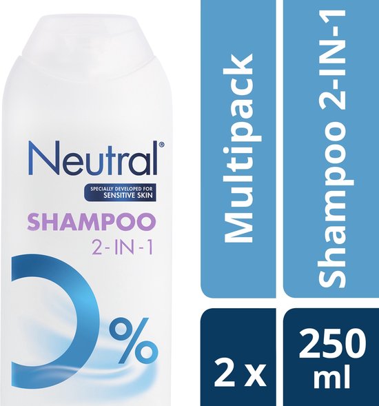 Neutral 0% Shampoo 2 in 1 - 2 x 250 ml - voordeelverpakking van Neutral