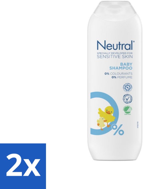 Neutral - Babyshampoo - Gevoelige huid - Parfumvrij - Zonder Kleurstoffen - 250 ml - Voordeelverpakking - 2 stuks van Neutral