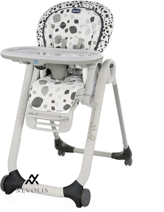 Nevolis Kinderstoel Polly Progres5 Eetstoel en Stoelverhoger Kantelbare Rugleuning 8 Hoogtes Vanaf Geboorte tot 3 Jaar Anthracite . van Merkloos