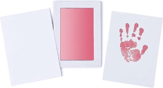 New Age Devi - Voetafdruk en handafdruk inkt voor babys - cadeau voor baby roze - Engelse handleiding van New Age Devi