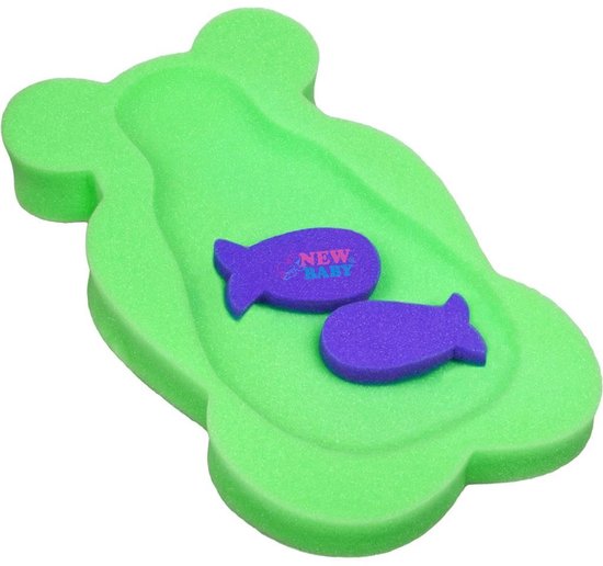 NEW BABY - Badzitje - Schuimrubberen badmat groen one size - badmat - badkussen - babyaccessoires - badproducten - veilig baden