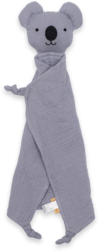 New Baby - Knuffeldoek - Koala - Muslin - Grijs - Cuddly toy - Pluche - Knuffelvriend - Baby speelgoed - Zonneschijn knuffel van New Baby