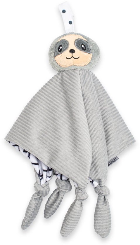 New Baby - Knuffeldoek - Pluche Luiaard - Zacht materiaal - Knuffel met lusje - Babyaccessoire - Cuddly toy - Knuffel - Speelgoed - Pluche speelgoed - Luiaard knuffel van New Baby
