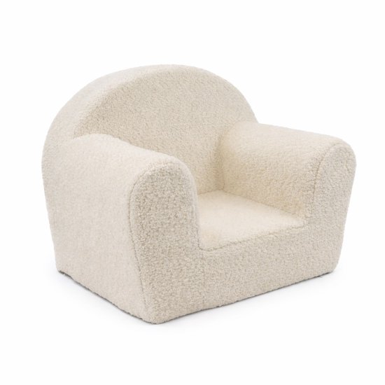 New Baby Teddy kinderfauteuil crème bouclé - Kinderstoel