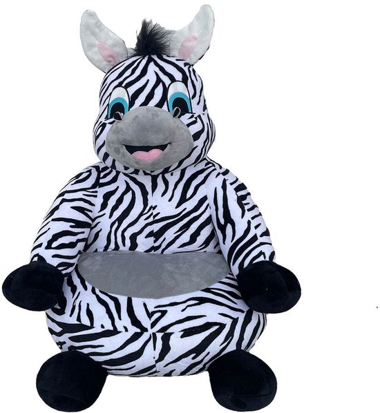 New Baby - Zitzak - Pluche - Zebra - Comfortabel - Meubels - Speelgoed - Kinderen - Sofa - Zitzakken - Kindermeubilair van Flinharmon.