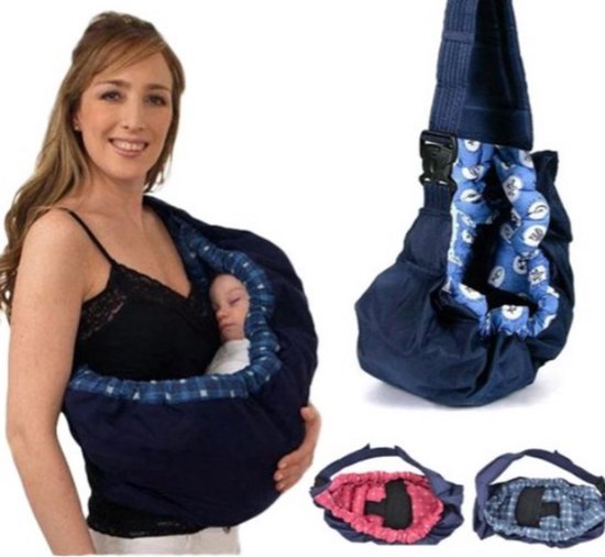 Newborn Draagzak voor Baby - Katoenen Sling voor Borstvoeding en Comfortabele Voorzijde Draagoplossing - Ergonomische Babydraagtas