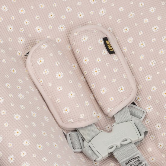 Newborn Hoes Tripp Trapp geschikt voor Stokke Tripp Trapp Newborn Set - Oud model met diep bakje - Perfecte Pasvorm - Beschermt je Stoel - Makkelijk Wasbaar - Zacht Katoen - Roze Daisy van SimplyCovers