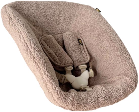 Newborn Hoes Tripp Trapp geschikt voor Stokke Tripp Trapp Newborn Set Oude Model TOT 2013 - Perfecte Pasvorm - Beschermt je Stoel - Makkelijk Wasbaar - Zacht Katoen - Teddy Taupe