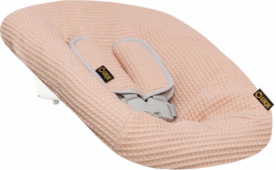 Newborn Hoes Tripp Trapp geschikt voor Stokke Tripp Trapp Newborn Set - Perfecte Pasvorm - Beschermt je Stoel - Waterafstotende Voering - Makkelijk Wasbaar - Zacht Katoen - Met Gordelbeschermer - Roze Wafelstof van Merkloos