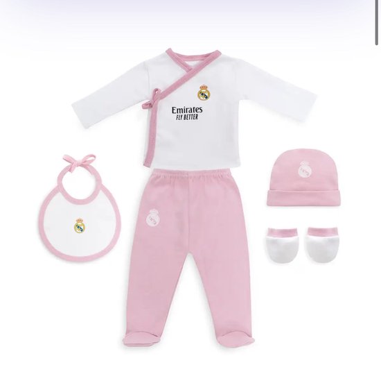 Newborn set Real madrid- baby set real madrid Spanje - voetbal - 5 stuks - 0-6 maanden van Merkloos