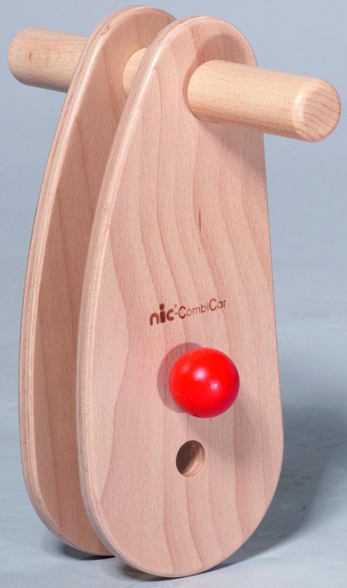 Nic Loopwagen Uitbreiding Combicar Stuur Hout Bruin van Nic