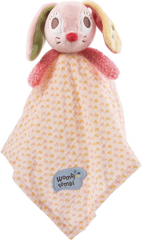 Nici Knuffeldoekje Hopsalie Konijn 38 X 38 Cm Katoen Roze van NICI