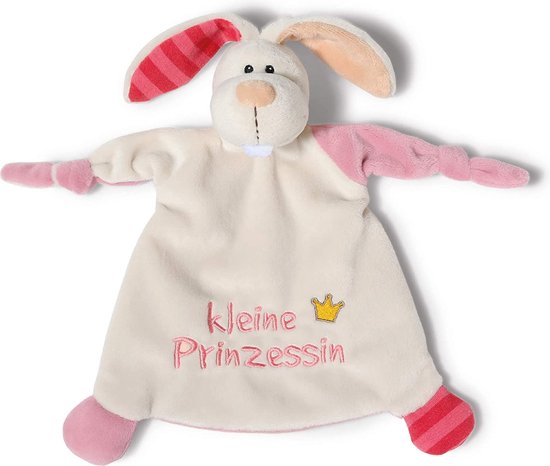 Nici Knuffeldoekje Rabbit 26 X 24 X 7 Cm Pluche Beige van Merkloos
