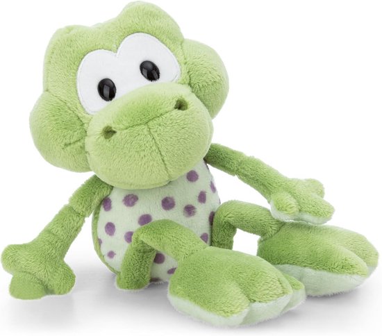 NICI Plush Toy, Frog Fridolin Frog, 35 cm, Green, Soft Plush Toy, Cute Stuffed Animal for Hugging and Playing, Great Gift Idea for Children and Adults, 62271