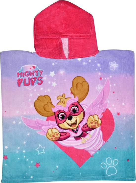 Nickelodeon paw patrol poncho - Badponcho Paw Patrol 100 Cm Katoen van Nickelodeon