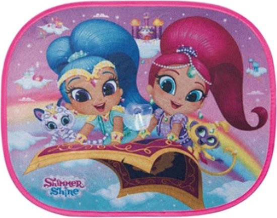 Nickelodeon Zonneschermen Shimmer & Shine 44 X 36 Cm 2 Stuks van Nickelodeon