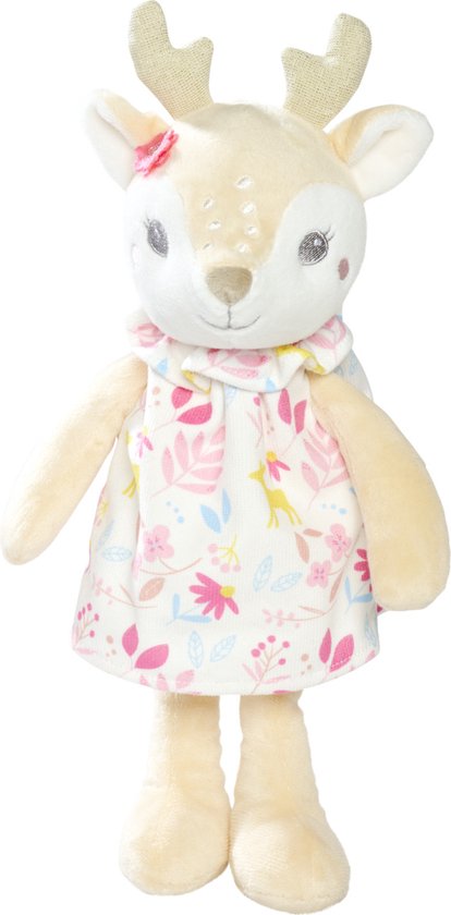 Nicotoy - Doe Plush - Hert - Pluche - Knuffel - 30cm - Vanaf 0 m van Nicotoy