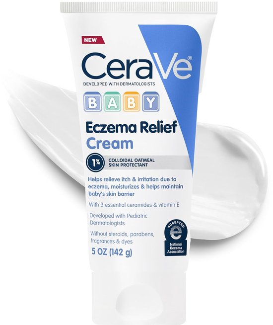 Nieuw CeraVe Baby Eczema Relief Cream,Havermoutcrème met vitamine E en ceramiden, - 142g van CeraVe