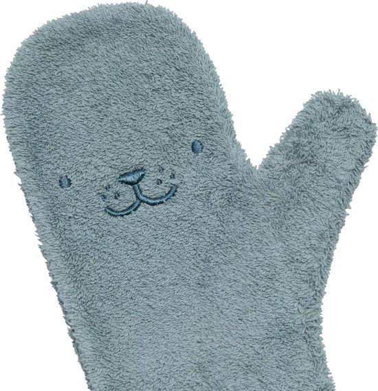 Nifty - Baby Shower Glove, The Original/Douche Washandje/Lange Washand - Washandjes - Baby Washandje - Blueberry van Nifty