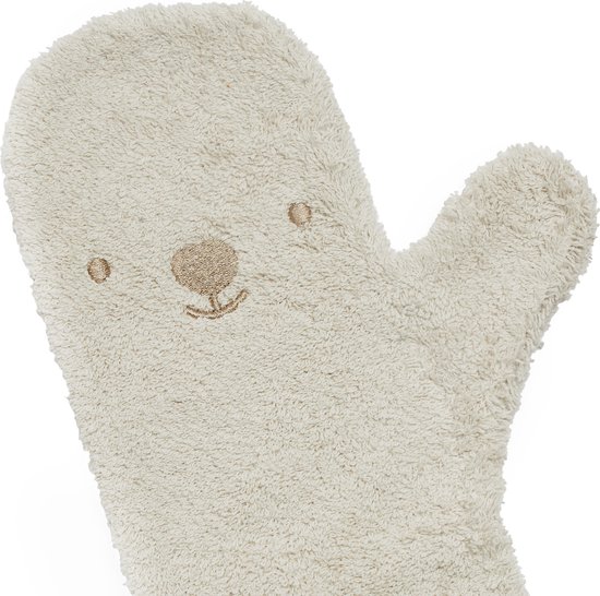 Nifty - Baby Shower Glove, The Original/Douche Washandje/Lange Washand - Washandjes - Baby Washandje - Vanille van Nifty
