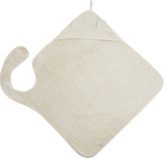 Nifty Handsfree Badcape - Badcape baby - Badcape 100x100 - Beide handen vrij - Vanille van Nifty