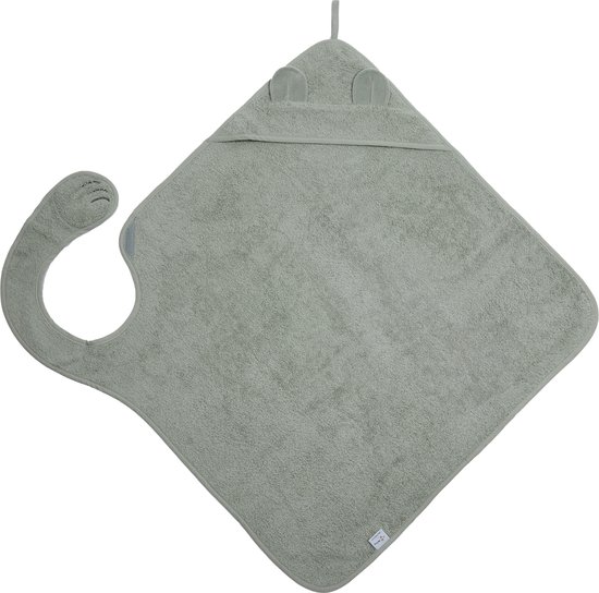 Nifty - Handsfree Badcape - Speciale badstof baby handdoek die je om je heen hangt - Handig bij het badderen van je baby - Origineel kraamcadeau – Olive van Merkloos