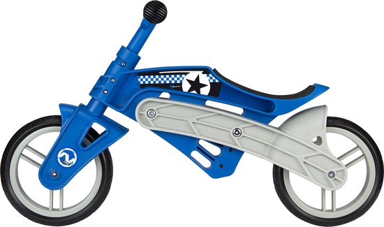 Nijdam Loopfiets Verstelbaar - N Rider - Blauw/Grijs van Nijdam