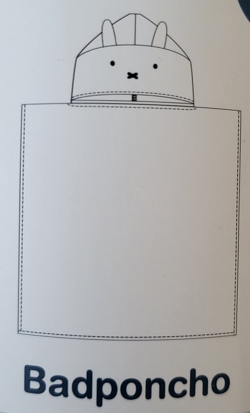 Nijntje badponcho wit 60x60 cm one size van Nijntje