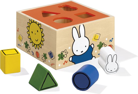 Nijntje houten speelgoed vormenstoof - peuter kleuter educatief speelgoed - vanaf 1,5 jaar - Bambolino Toys van Merkloos