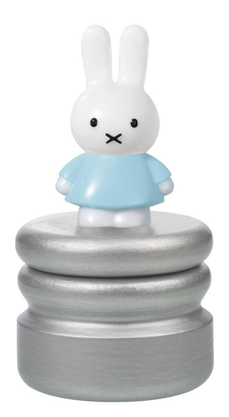 Nijntje houten tandendoosje, variant blauw - kraamcadeau baby bewaardoosje - Bambolino Toys van Nijntje