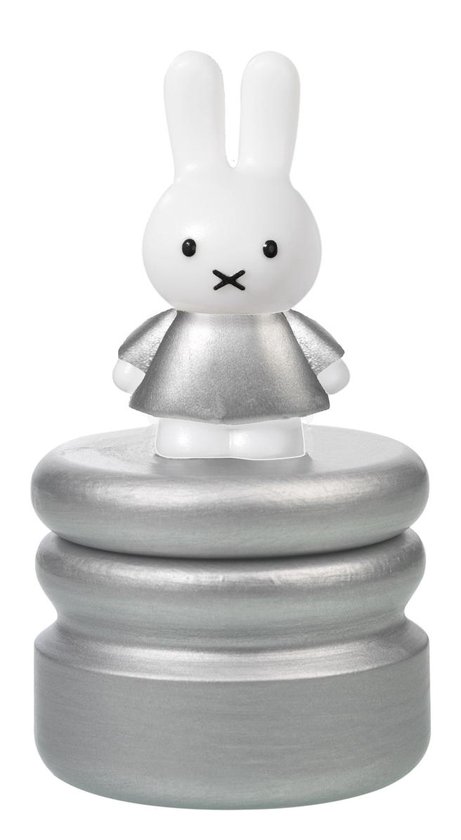 Nijntje houten tandendoosje, variant zilver - kraamcadeau baby bewaardoosje - Bambolino Toys van Nijntje