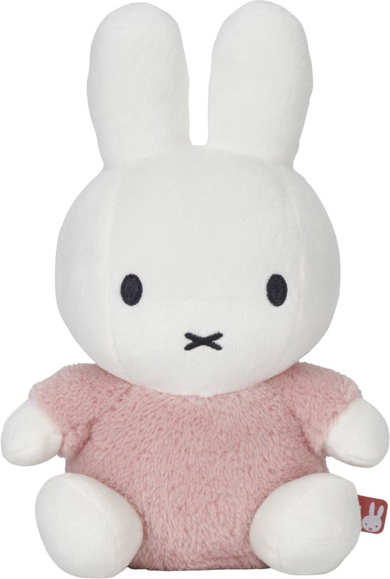 Nijntje Knuffel Fluffy Roze - 25 cm van Merkloos