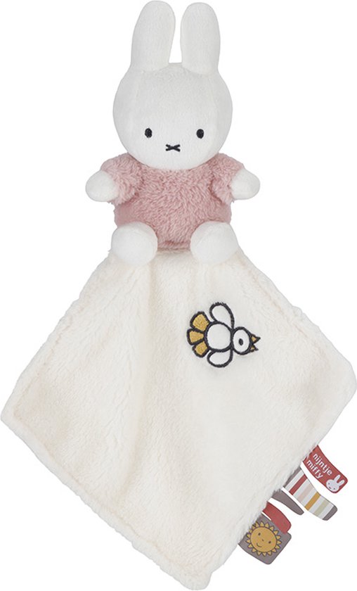 Nijntje Knuffeldoekje Fluffy pink van Tiamo
