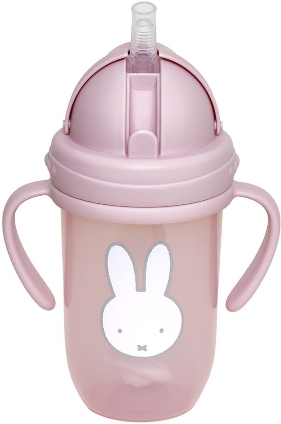 Nijntje Rietjesbeker met Handgrepen - 260 ml - Roze van Merkloos