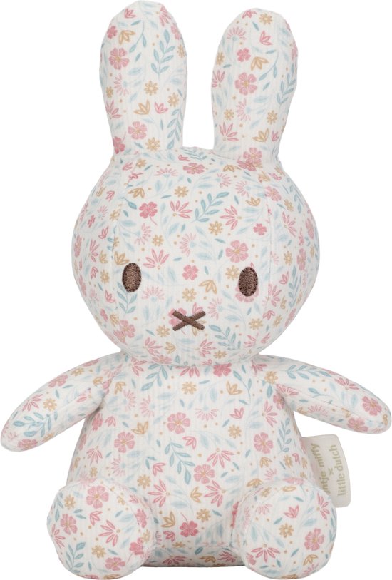 Nijntje x Little Dutch Knuffel all-over print 20 cm - Lucky Blossom van Little Dutch
