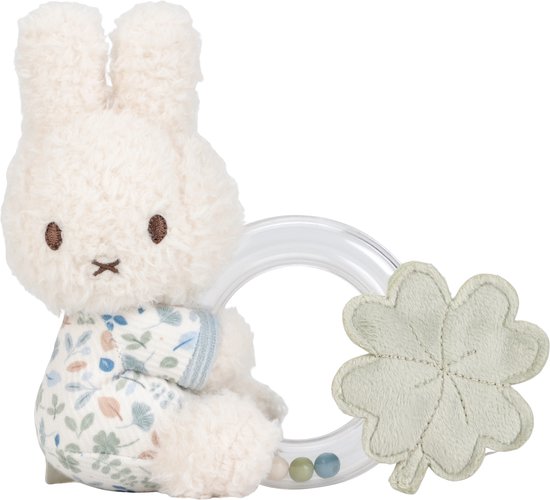 Nijntje x Little Dutch Ringrammelaar - Lucky Leaves van Little Dutch