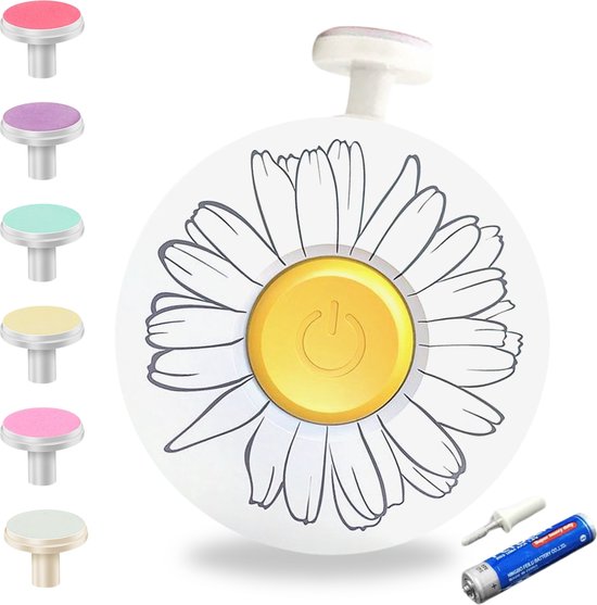 NilaFee - Electrische Baby Nagelvijl - Inclusief Batterij - 7 Vijlen - Manicureset - Verzorgingsset - Nagelschaartje - Margriet van Merkloos