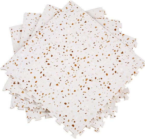 NilaFee™ - Speelmat - Foam - Baby - Speelkleed - Kruipmat - 180 x 120 x 1.5 cm - Puzzelmat - Opbergtas - Classic Zand van Merkloos